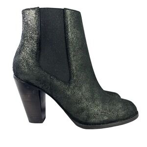 Thursday Boot Co Galaxy Avenue Chelsea Boots Womens 8 Black Metallic‎ Leather